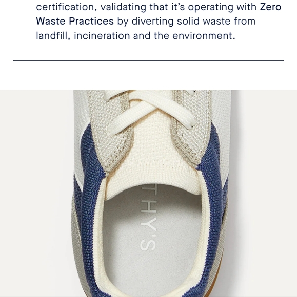 NWT/NIB Men's Rothys RS01 Sneakers In Navy, Size 9.5 - Picture 11 of 11